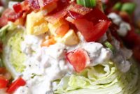Classic Blue Cheese Wedge Salad with Creamy Dressing
