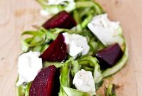 Asparagus Ribbon Salad with Beets and Creamy Burrata