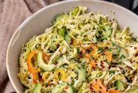 Asian Cucumber Slaw with Tangy Sweet Chili Dressing — Fresh Crunch and Zing