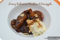 Honey Balsamic Grilled Peaches & Pineapple Recipe