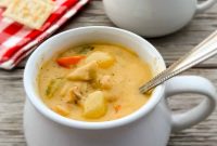 Creamy Amish Cheesy Chicken Chowder Recipe