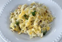 Dump-and-Bake Chicken Noodle Casserole Recipe for Busy Nights