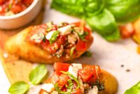 Mozzarella Bruschetta: Tomato Basil Crostini Recipe