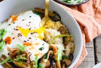 Savory Asian Oatbran Bowl: Ginger-Sesame Breakfast & Lunch Recipe