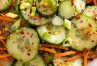 Crisp Asian Cucumber and Carrot Salad Recipe