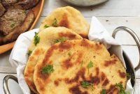Buttery Garlic Naan Made with 2-Ingredient Dough