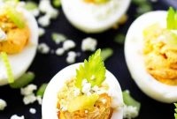 Buffalo Chicken Deviled Eggs Recipe for Game Day or Parties