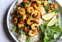 Coconut Curry Shrimp Recipe with Creamy Sauce and Jasmine Rice