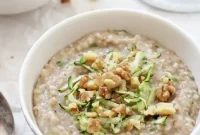 Steel-Cut Oats with Zucchini Bread Flavor