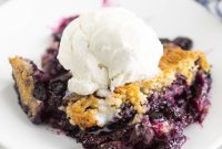 Homemade Blueberry Cobbler Recipe with Golden Crisp Topping