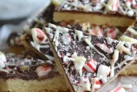 Peppermint Bark Shortbread Cookies Recipe
