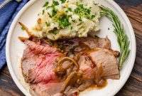 Top-Roast Beef Top Round with Savory Onion Gravy