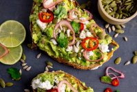 Creamy Avocado Toast with Lemon, Chili Flakes, and Crispy Sourdough