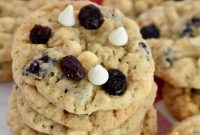 White Chocolate Craisin Oatmeal Cookies Recipe