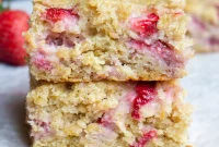 Strawberry Oatmeal Breakfast Cake Recipe for Morning Fuel