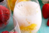 Sparkling Wine and Fresh Fruit Sorbet Float Recipes