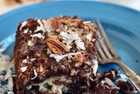 Gooey Upside-Down German Chocolate Cake Recipe