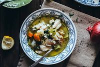 Greek Psarosoupa: Traditional Fish Soup Recipe with Lemon & Herbs