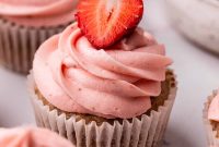 Scratch-Made Strawberry Cupcakes with Fresh Strawberry Frosting