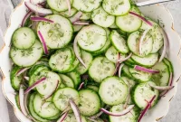 Refreshing Cucumber Salad with Dill and Lemon Vinaigrette