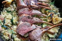 Rosemary and Lemon Rack of Lamb with Herbed Couscous