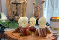 Prosciutto-Wrapped Figs with Honey and Skull Cheese Skewers