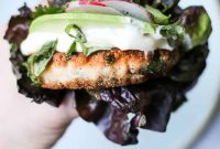 Thai-Style Salmon Burgers with Sweet Chili Slaw