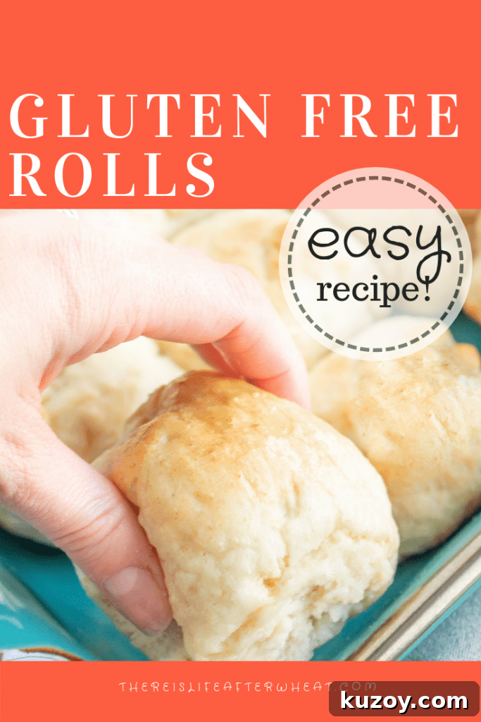 Super Soft Gluten-Free Dinner Rolls Recipe (No-Fail) 3 gluten free bread rolls recipe pinterest image