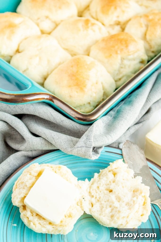 Super Soft Gluten-Free Dinner Rolls Recipe (No-Fail) 4 a pan of gluten free dinner rolls. They look fluffy and soft.