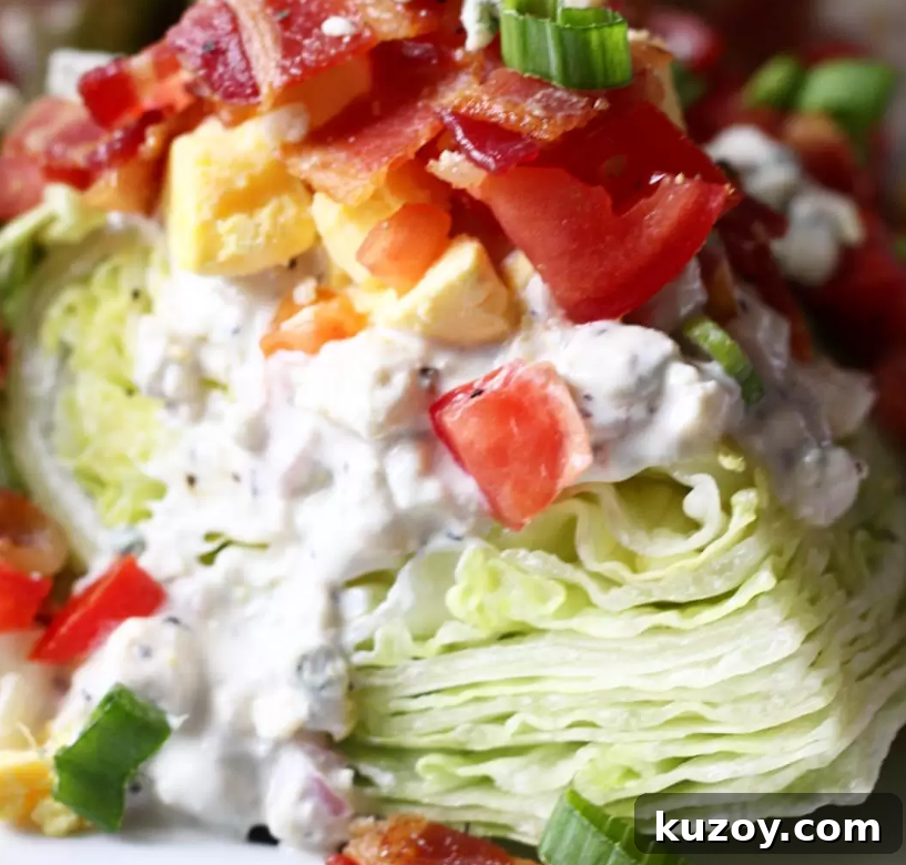 Bleu cheese wedge salad