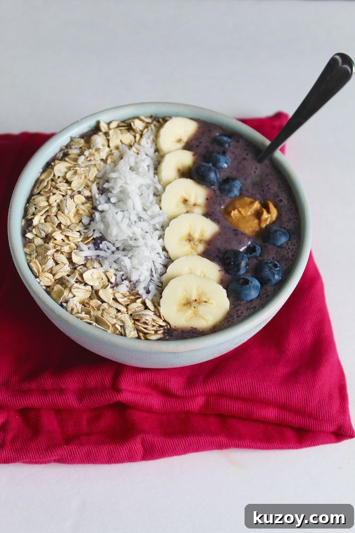 Smoothie Bowl Recipe Overhead
