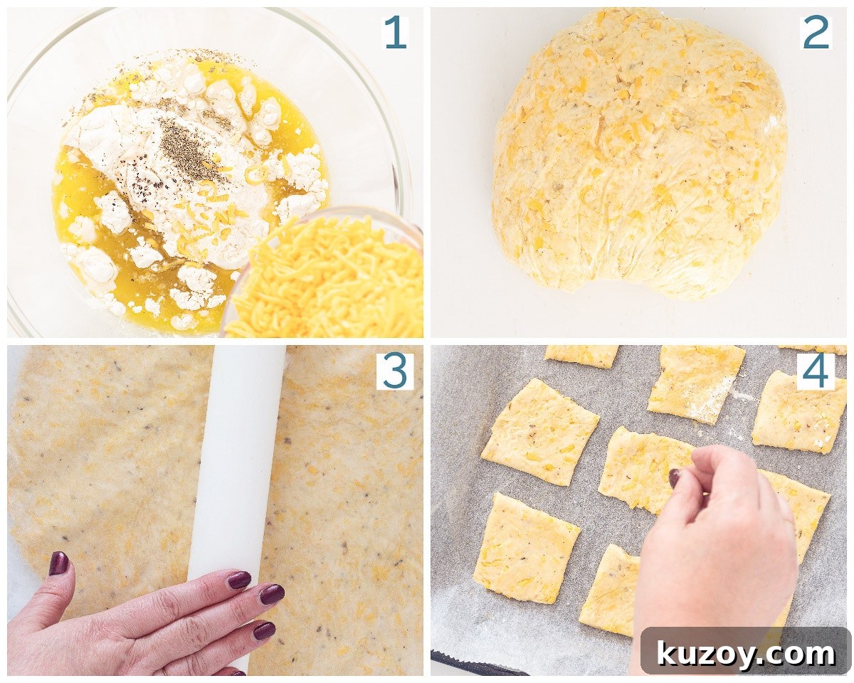 2 Crispy Homemade Cracker Bread Recipes You Can Bake Now 6 4 stappen bereiding Cheddar Kruiden Toastjes