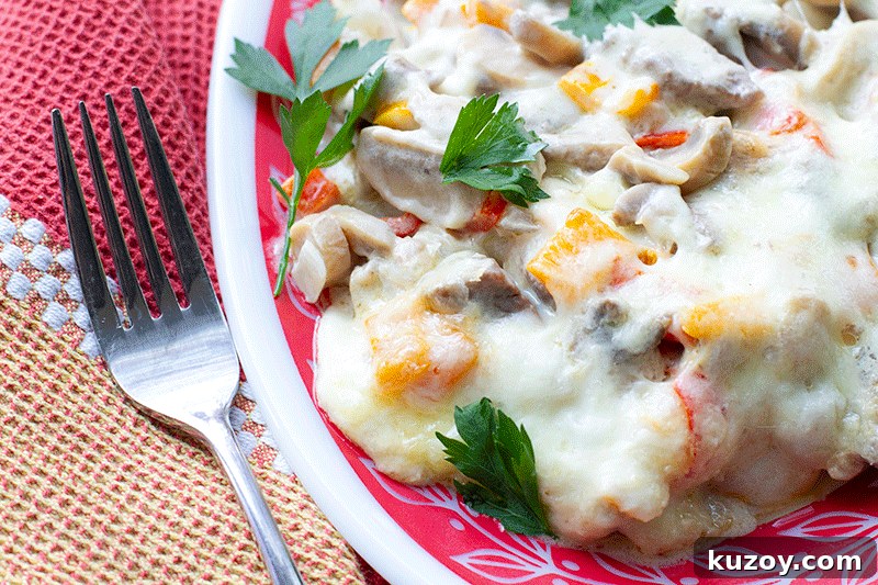 Philadelphia Cheesesteak Casserole Bake with Cheesy Peppers 2 Philly Cheesesteak Casserole