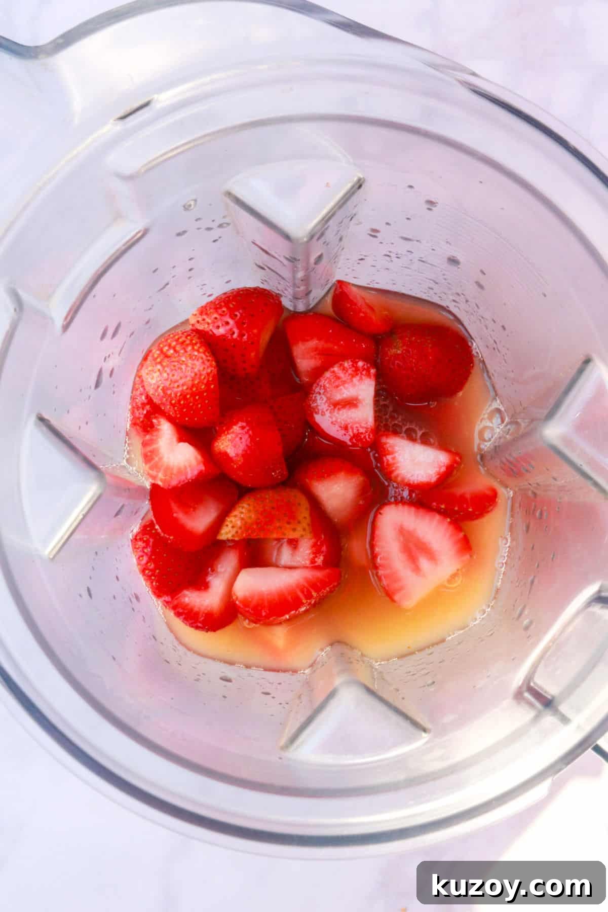 Refreshing Strawberry Limeade Recipe: Homemade Strawberry-Lime Cooler 8 Strawberries, water and lime juice in a blender