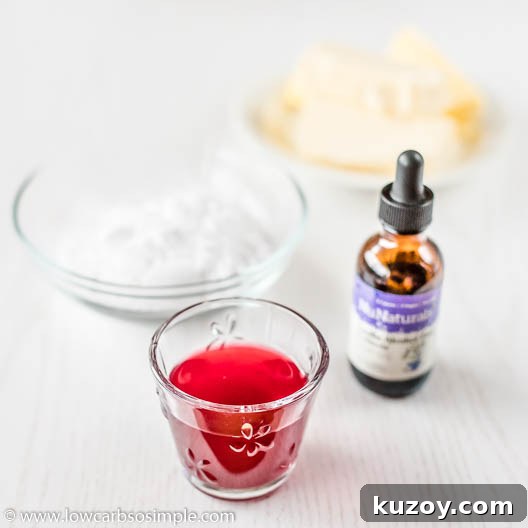 Keto Cranberry Vanilla Buttercream with Spicy Twist 3 Ingredients | Low-Carb, So Simple