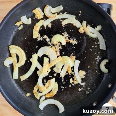 Ginger and onion sauteeing 
