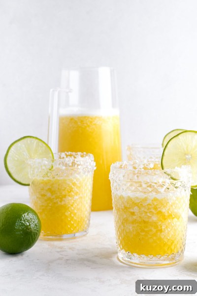 Frozen Pineapple Margarita Recipe — 4-Ingredient Tropical Cocktail 5 glasses of frozen pineapple margarita