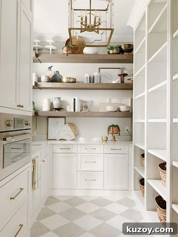 How to Choose the Perfect Checkered Floor for Your Space 11 checkered floor in a butlers pantry