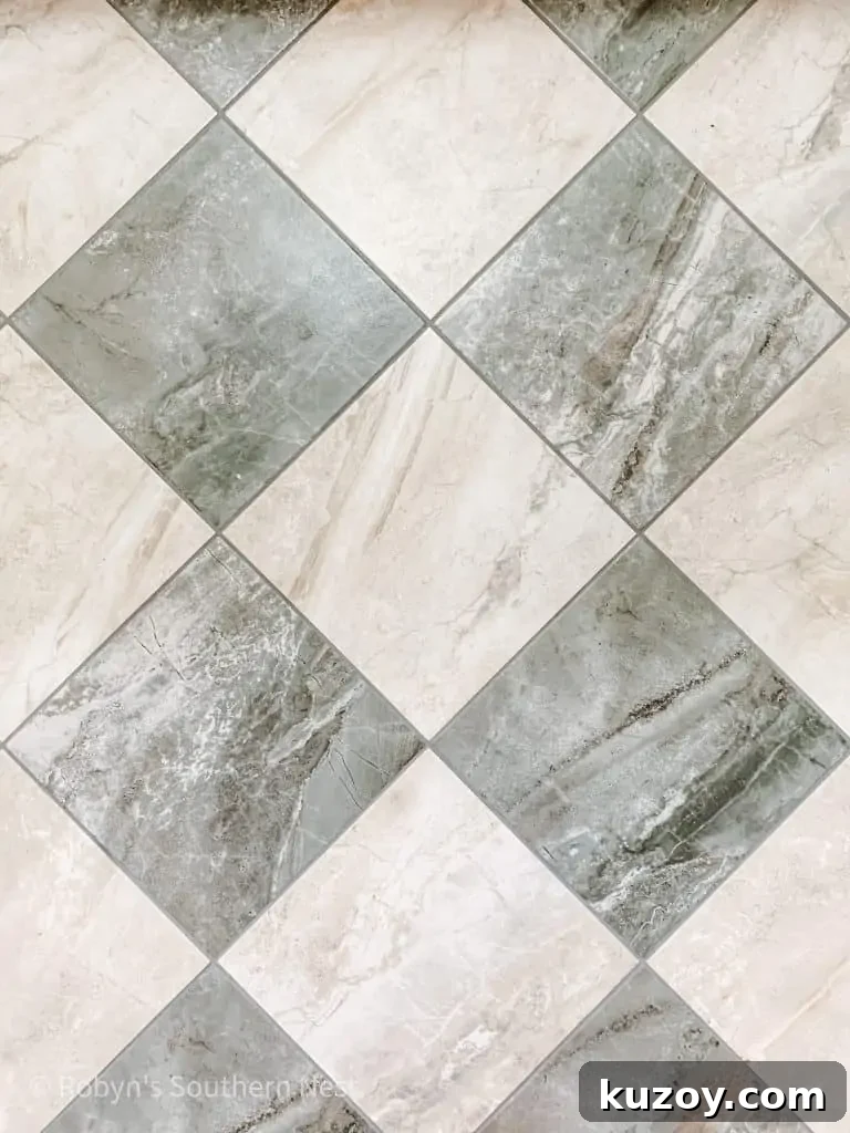 How to Choose the Perfect Checkered Floor for Your Space 17 porcelain tile