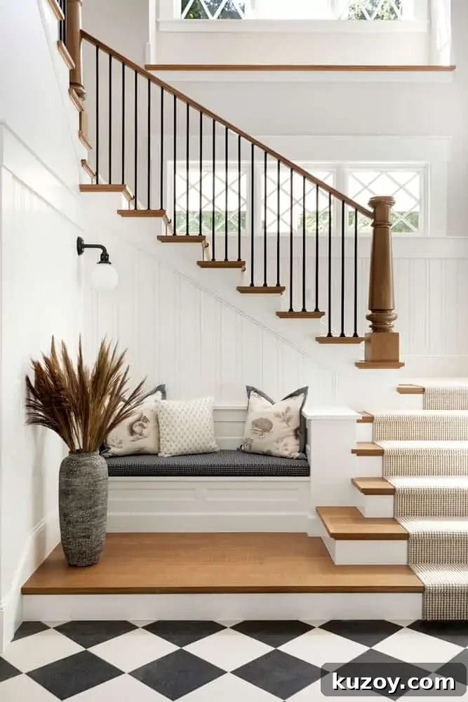 How to Choose the Perfect Checkered Floor for Your Space 20 stairs in a home