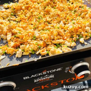 Blackstone-Style Fried Rice Recipe: Restaurant Flavor at Home 14 blackstone fried rice recipe on blackstone griddle.