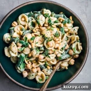 Tahini and Greens Pasta Salad