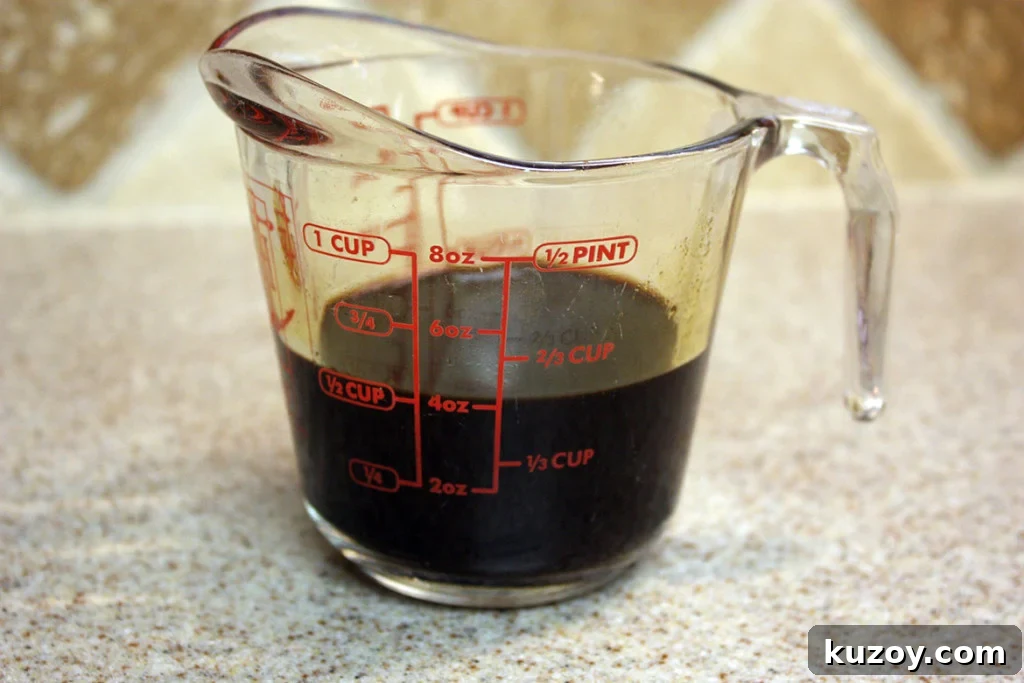 Tiramisu Without Ladyfingers: Simple Mascarpone Recipe 5 Espresso in a glass measuring cup.