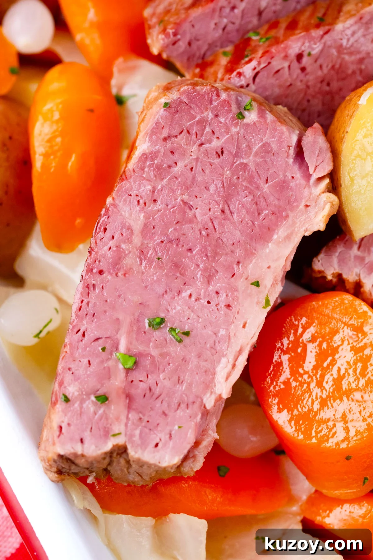 Dutch Oven Corned Beef Braised in Guinness 17 Very tender Dutch oven corned beef.