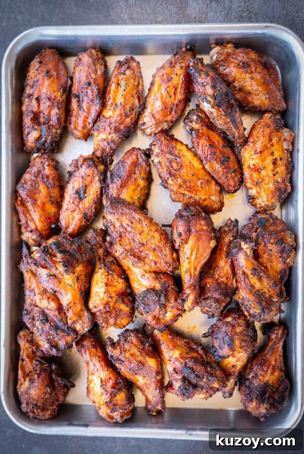 Tennessee Honey-Glazed Grilled Chicken Wings 9 Smoked Crispy Wings on the Ninja FlexFlame.