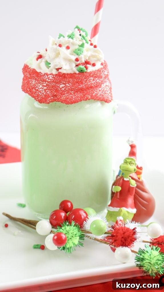 Grinch Milkshakes with a Boozy Twist: Festive St. Patrick’s Drink 4 Boozy Grinch Milkshakes