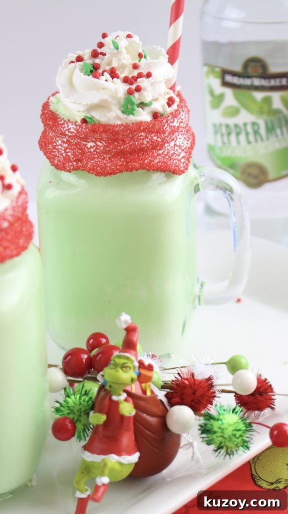 Grinch Milkshakes with a Boozy Twist: Festive St. Patrick’s Drink 6 Boozy Grinch Milkshakes