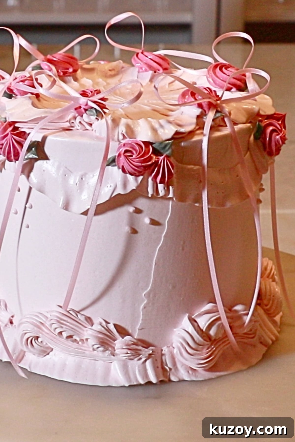 Vintage Pink Cake Ideas for Elegant Party Desserts 2 a completed pink vintage cake