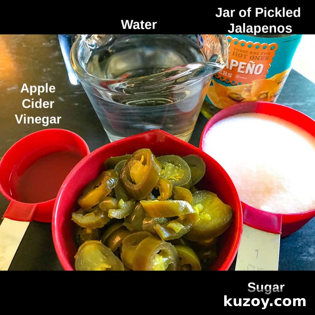 Ingredients on counter with labels