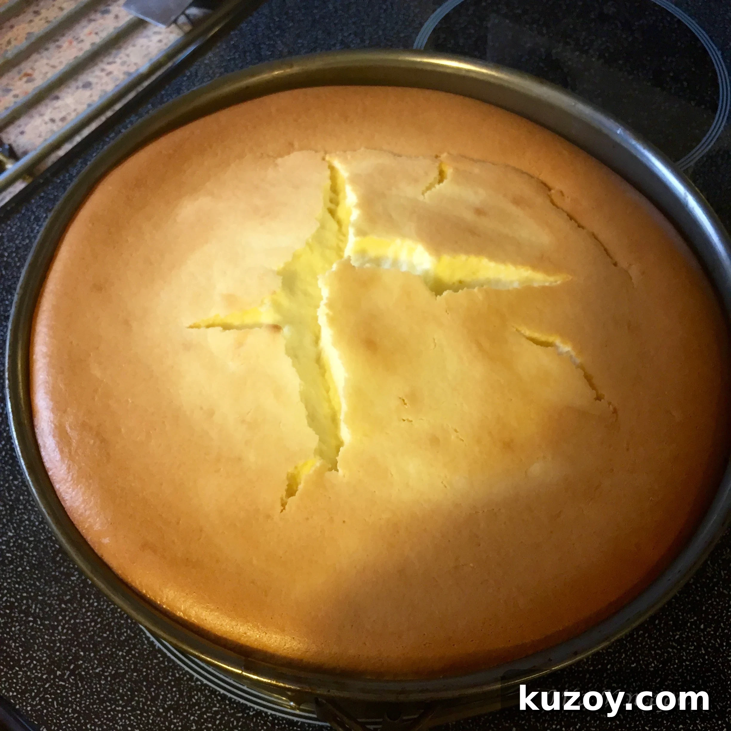 Classic Greek Cheesecake Recipe with Creamy Phyllo Crust 10 Cheese cake